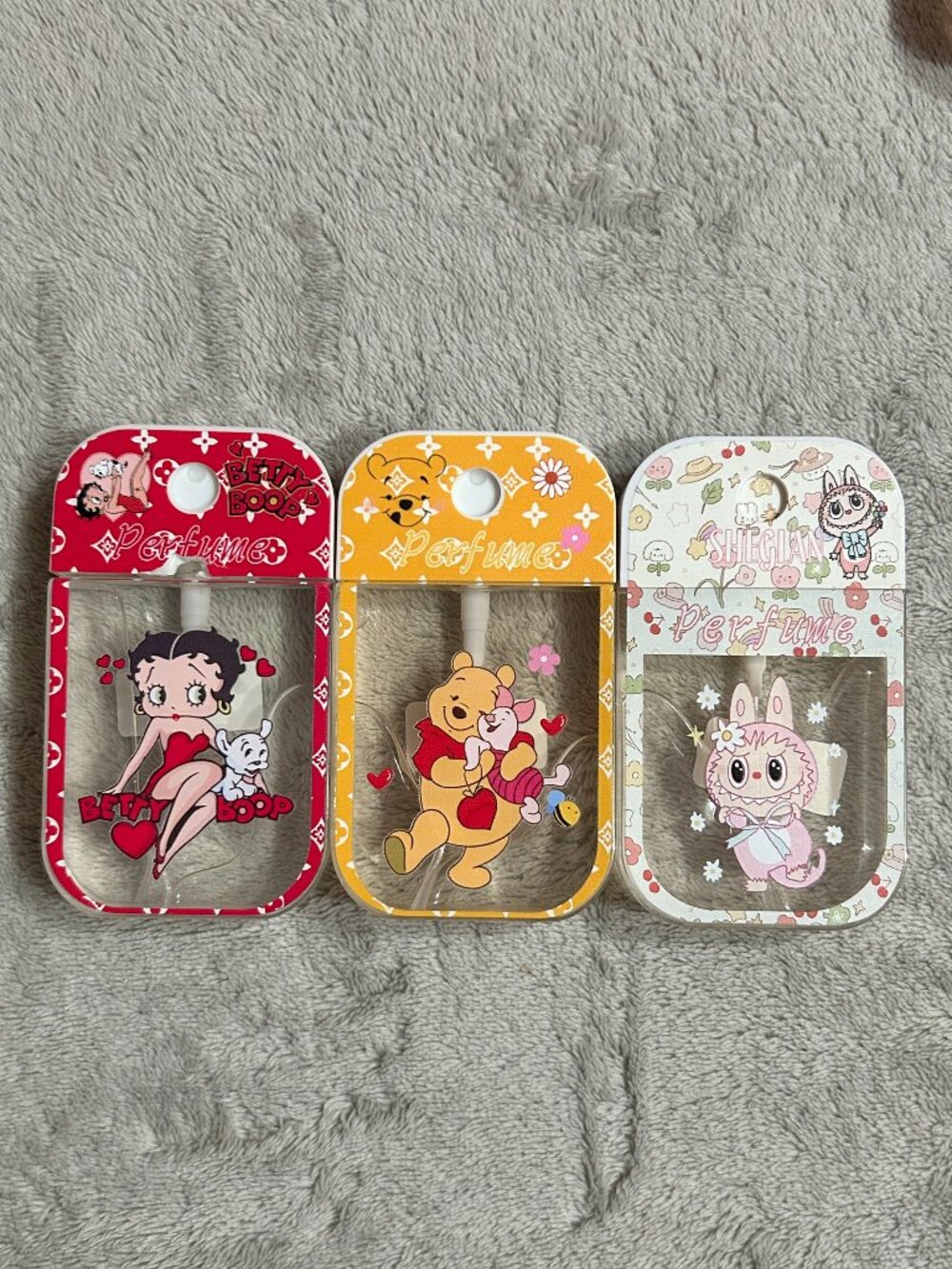 Portable Character Pocket Fine Mist Spray Bottle Set of 3